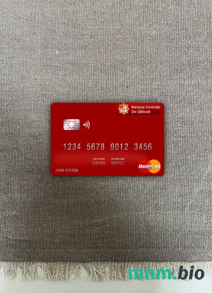 Djibouti Central bank of Djibouti wygląd zdjęcia mastercard skan PSD + zdjęcie
